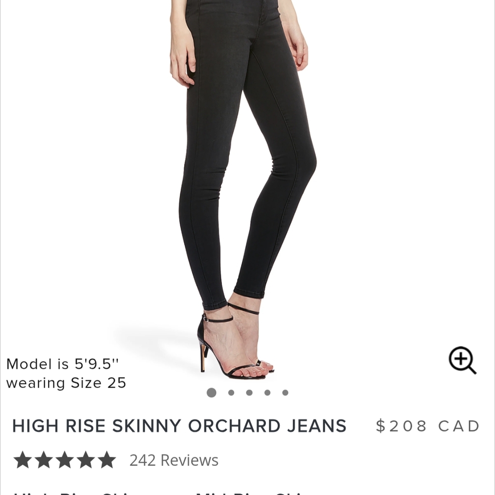 Mott & Bow High Rise Skinny Black Jeans